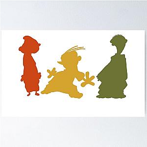 Ed, Edd n Eddy Silhouettes Poster