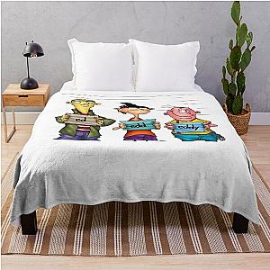 Vintage Animated Television Series - Classic Cartoon  Throw Blanket