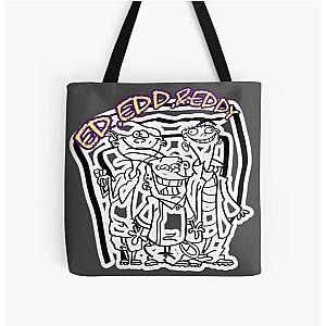 Ed,Edd,&Eddy BW All Over Print Tote Bag