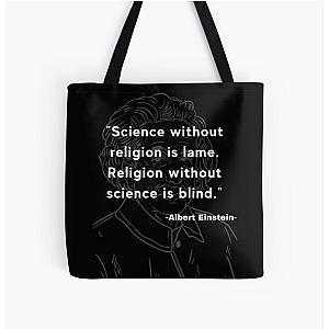 Albert Einstein quote All Over Print Tote Bag