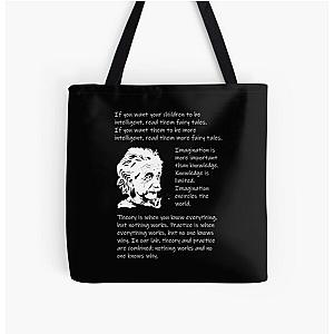 quotes by Einstein All Over Print Tote Bag