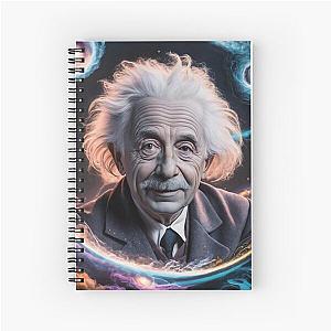 Albert Einstein Cosmic Image Spiral Notebook