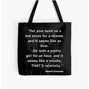 Albert Einstein quote All Over Print Tote Bag