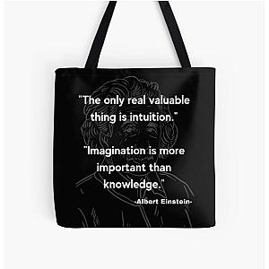 Albert Einstein quote All Over Print Tote Bag