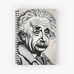 Albert Einstein formulas Spiral Notebook