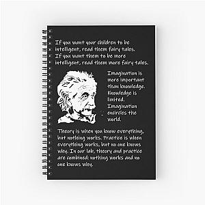 quotes by Einstein Spiral Notebook