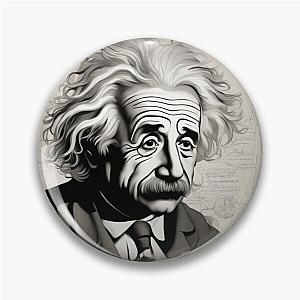 Albert Einstein deep in thought  Pin