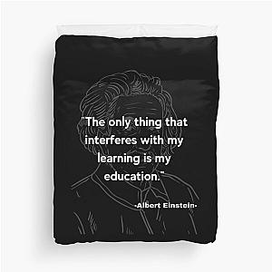 Albert Einstein quote Duvet Cover