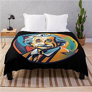 Albert Einstein logo 2 Throw Blanket