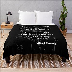 Albert Einstein quote Throw Blanket