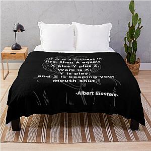 Albert Einstein quote Throw Blanket