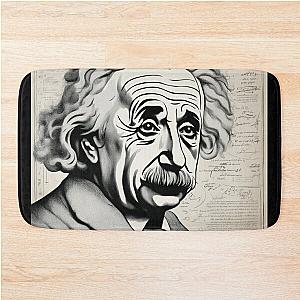 Albert Einstein formulas Bath Mat