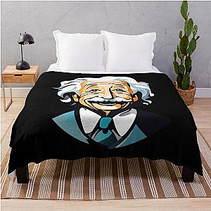 Albert Einstein logo 5 Throw Blanket