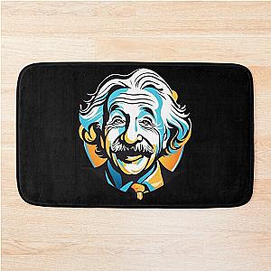 Albert Einstein logo 4 Bath Mat