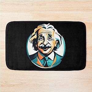 of Albert Einstein logo 3 Bath Mat