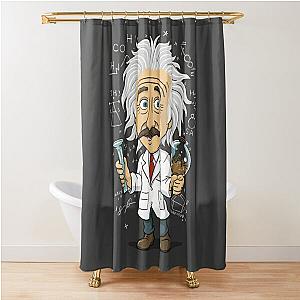 albert einstein  Shower Curtain