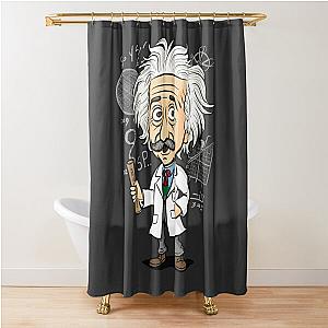 albert einstein  Shower Curtain