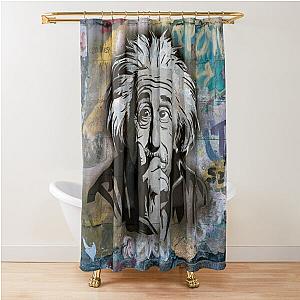 albert einstein  Shower Curtain