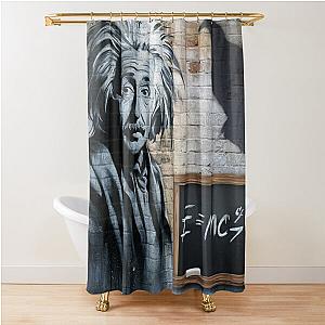 albert einstein e=mc2 Shower Curtain