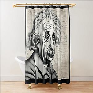 Albert Einstein formulas Shower Curtain