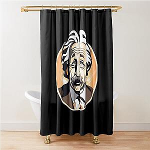 Albert Einstein scientific mathematician: physics + relativity  Shower Curtain