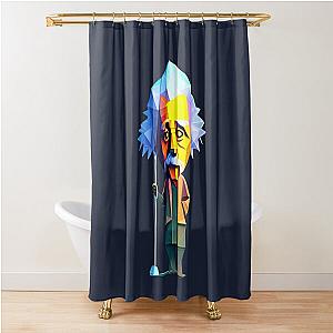 Einstein the Explorer Shower Curtain