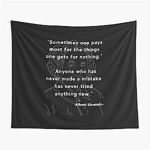 Albert Einstein quote Tapestry