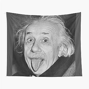 Albert Einstein sticks his tongue Tapestry