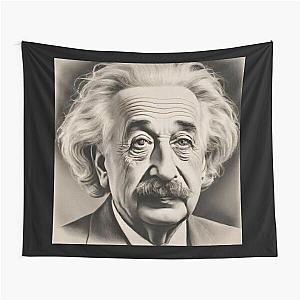 Vintage-style portrait of Albert Einstein Tapestry