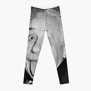 Albert Einstein sticks his tongue Leggings