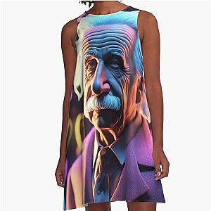 4K Albert Einstein A-Line Dress