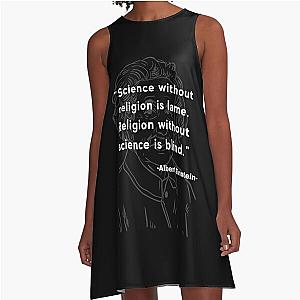 Albert Einstein quote A-Line Dress