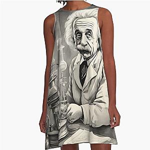 Albert Einstein’s laboratory A-Line Dress