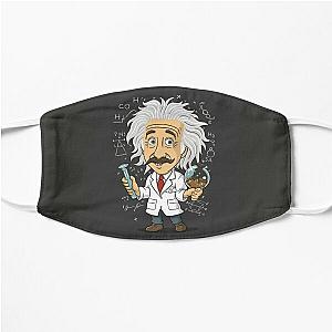 albert einstein  Flat Mask