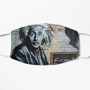 albert einstein e=mc2 Flat Mask