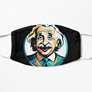 of Albert Einstein logo 3 Flat Mask