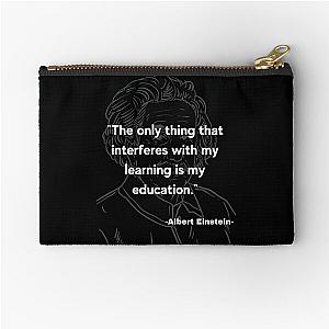 Albert Einstein quote Zipper Pouch