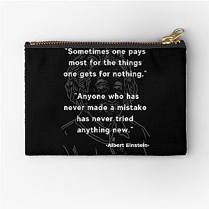 Albert Einstein quote Zipper Pouch