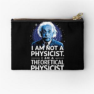 albert einstein theoretical physicist Zipper Pouch