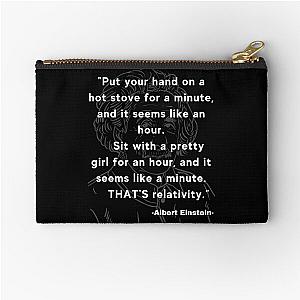 Albert Einstein quote Zipper Pouch