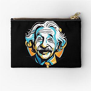 Albert Einstein logo 4 Zipper Pouch