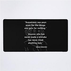 Albert Einstein quote Desk Mat