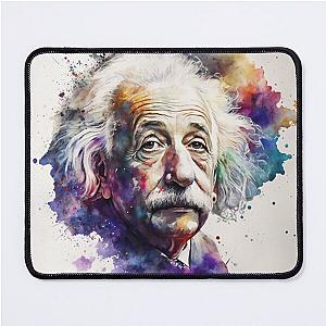 Albert Einstein in watercolour Mouse Pad