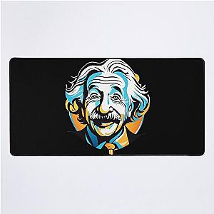 Albert Einstein logo 4 Desk Mat