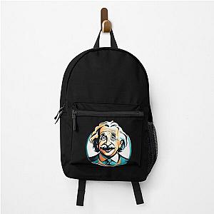 of Albert Einstein logo 3 Backpack