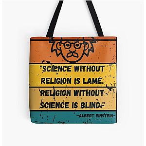 Albert Einstein quote All Over Print Tote Bag