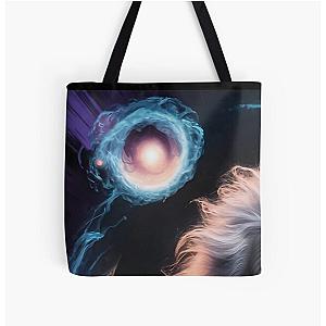 Albert Einstein Cosmic Image All Over Print Tote Bag