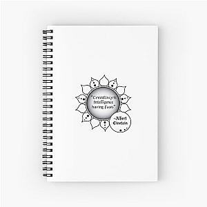 Albert Einstein on Creativity Spiral Notebook