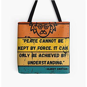 Albert Einstein quote All Over Print Tote Bag