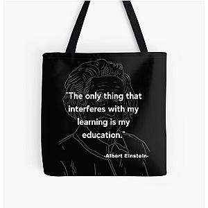 Albert Einstein quote All Over Print Tote Bag